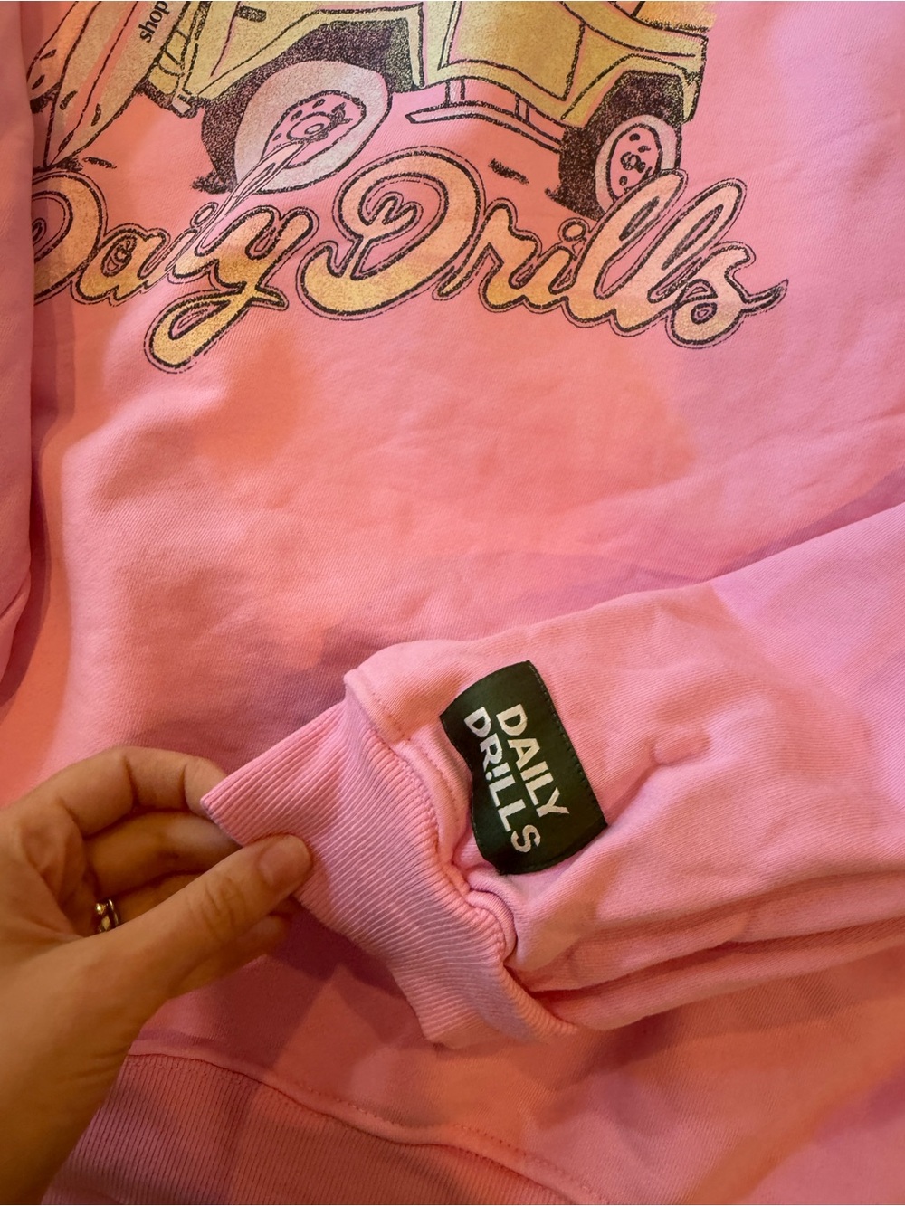 Daily Drills Pink Graphic Sweatshirt - Picture 4 of 7